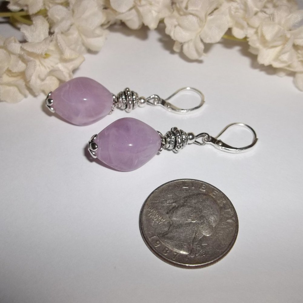 Beaded Earrings Set Handmade Statement Piece Earring Earring Dangle Drop 5438 - Picture 4 of 6